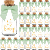 Ethisa Oh Baby glass bottles 24-pack for chic baby shower decor