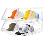 Euct hat organizer large drawer open for easy access and visibility.