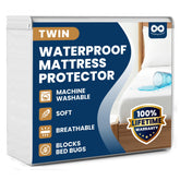 Everlasting Comfort waterproof twin mattress protector guards spills for restful sleep.