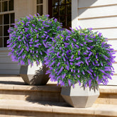 EverNature lavender topiary ball with ground spike for quick outdoor setup