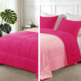 Exclusivo Mezcla twin comforter set folded on bed for quick setup and style