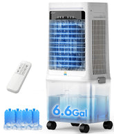 EXNOS 3-in-1 cooler front view for wide-room cooling.