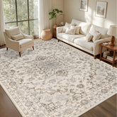 ExpediX 5x7 rug with vintage floral design adds versatile decor and comfort.