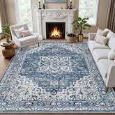 ExpediX 6x9 rug with boho medallion pattern adds focal point to living rooms