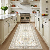 ExpediX hallway runner rug with non-slip backing offers stable footing.