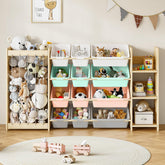 EXPERLAM 3-in-1 organizer shows plush toys neatly and easily accessible on the left stuffed animal holder