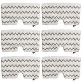 Extolife six-pack steam mop pads for Shark S3501 with moisture-locking microfiber.