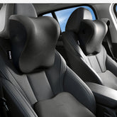 EXUIKO car neck pillow in memory foam with adjustable strap for secure driving comfort