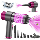 EYYA handheld cordless car vacuum, front view, powerful suction for quick debris pickup.