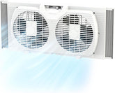 EZ-CHILL 9-Inch Twin Window Fan front view for steady airflow and cooling.