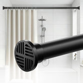 EZFurni No-Twist Shower Rod extended length demonstrating adjustable fit