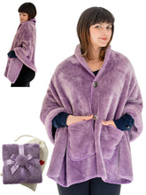 EzrAllora premium double layer blanket shown as shoulder drape for cozy warmth at home.