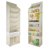 EZVERY 3in1 over-the-door organizer with five slanted compartments keeps shoes neatly organized