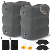 Fabuday inflatable foot rest pillow two-pack for travel comfort.