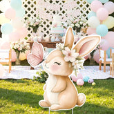 Faccito Bunny Backdrop butterfly-detail ideal for charming baby shower photography