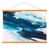 FALAMON magnetic poster hanger in teak wood offers clean display and solid support.
