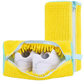 FANCYFEB shoe washing bag with side zipper for easy loading and secure washing.