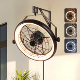 Fansconce wall mounted fan with lights remote enables convenient cooling from across the room.