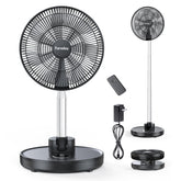 FARADAY Oscillating Fan 12-inch remote control for convenient cooling from across the room.