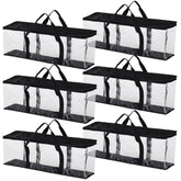 Fasmov six-pack DVD storage bags with reinforced handles for easy transport