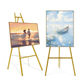 Fatilin gold easel stand 43.5-inch displays signs clearly for weddings and events.