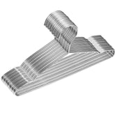 Fayleeko baby hangers in stainless steel offer sturdy 12.6-inch capacity for toddler clothes and coats.