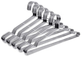 Fayleeko 50 pack wire hangers close-up, durable metal construction for daily use