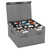 FBBABB shoe organizer in closet showing 16-pair capacity and orderly layout