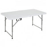 FDW 4FT folding table top view with waterproof surface for spills