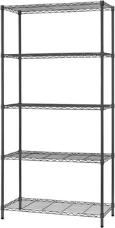 FDW 5-tier wire shelving unit with 36x14x72 in dimensions for garage storage.