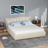FDW 5-inch queen mattress in box ready to unbox and set up for restful sleep.