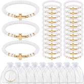 Ferreve cross bracelets bulk set for ceremonies, ideal for baptisms and church events.