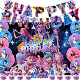 FEWSDXS cartoon banner for birthdays adds vibrant, themed flair to celebrations.