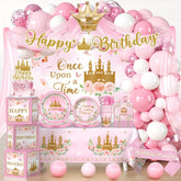 Fexivo princess backdrop creates fairy-tale photos and lush party atmosphere.