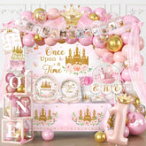 Fexivo princess first birthday banner for memorable photos and cohesive party styling