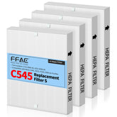 FFAC C545 replacement filter S pack for Winix C545, front view highlighting easy installation.