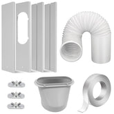 FFXWTSF window kit exhaust hose 15 cm enables efficient heat venting.