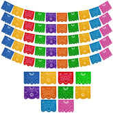 Fiesta Wraps Mexican banner set display for vibrant outdoor parties