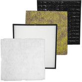 Filter-Monster Germ Defense Kit packaging illustrating four-stage filtration for cleaner air.