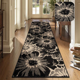 Findosom Hallway Runner 2x8 with floral pattern adds subtle elegance to entryways.