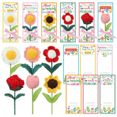 FineCheer crochet flowers in six styles for teacher appreciation gifts