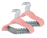 Finnhomy pink velvet non-slip hanger for baby clothes