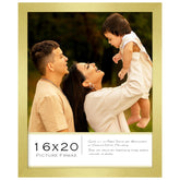 Fisnish 16x20 gold front view frame for wall gallery display