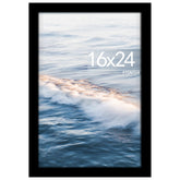 Fisnish 16x24 frame front view showing edge-to-edge display with clear plexiglass