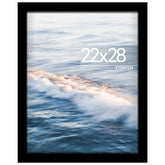 Fisnish 22x28 poster frame front view highlighting edge-to-edge display for posters.
