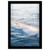 Fisnish 27x40 poster frame with HD plexiglass for crystal-clear wall art display