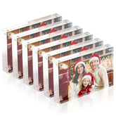 Fisnish 4x6 acrylic frame front view showing double-sided display