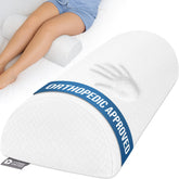 Five Stars United knee pillow for back sleeping supports spinal alignment.