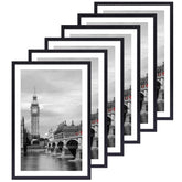 Fixwal 11x17 black frame with border ready for gallery-style wall display.