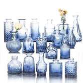 Fixwal blue bud vases set of 18 for vibrant tabletop centerpieces